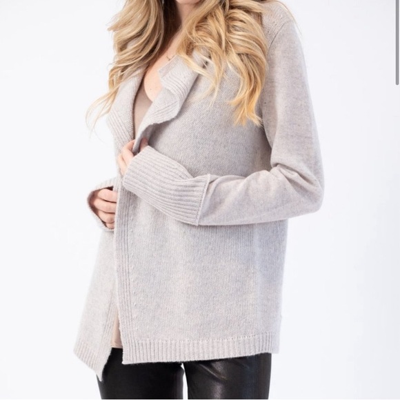 NWT Inhabit Cashmere Cardigan in twill, Size XS - Picture 2 of 13